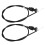 2Pcs Offroad Motorcycle Throttle Choke Cable Durable Push Pull Black 9