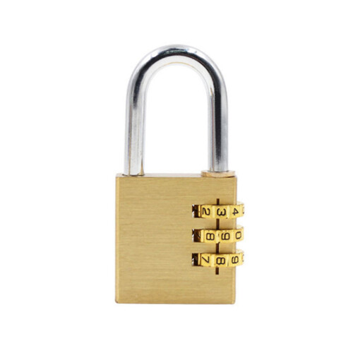 1Pc Durable Golden Suitcase Lock 4 Digit Combination for Backpacks
