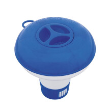 Floating Pool Chlorine Dispenser Adjustable Release for Swimming Pools White Tablet Holder
