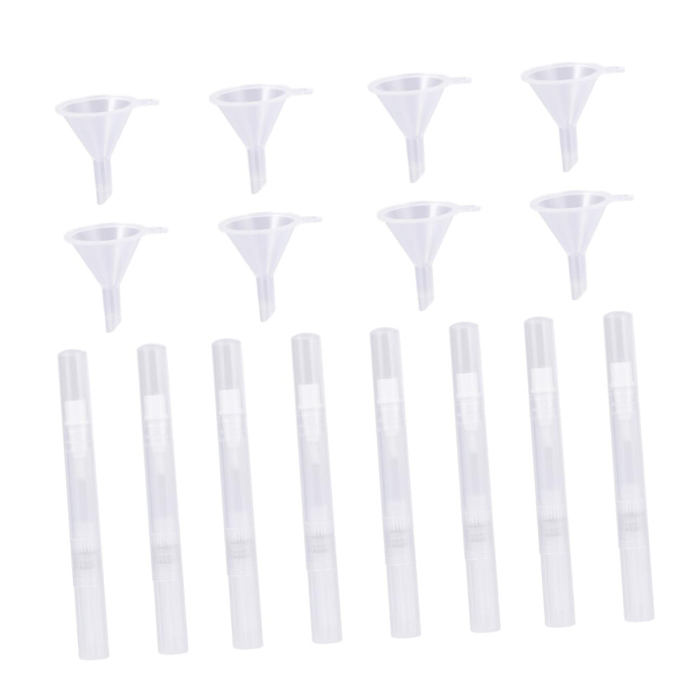 8pcs Refillable Nail Oil Pen with Brush Tip for Precise Cuticle Care and Nail Treatment 3ml