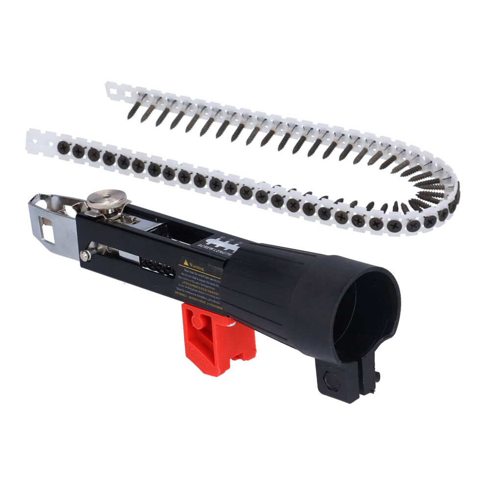 Automatic Screw Gun Adapter With 50Pcs Nails, Stainless Steel Chain Nail Gun Attachment For Drill 9113335392502