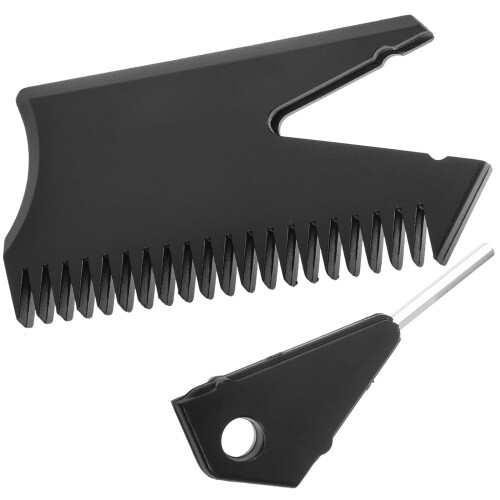 Black Plastic Wax Scraper Surfboard Accessory for Easy Wax Removal