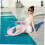 Inflatable Swim Ring for Adults, Thickened PVC Transparent Pool Float with LeakProof Design 4