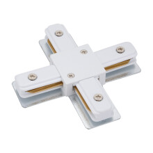 2 Wire 4 Way Track Lighting Connector with Copper Core Conduction, FireResistant, White