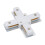 2 Wire 4 Way Track Lighting Connector with Copper Core Conduction, FireResistant, White 1
