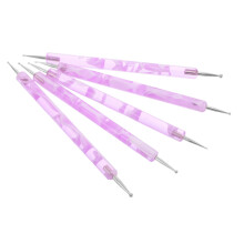 5pcs Nail Art Dotting Tools Set with Wave Rod for Precision Nail Design and Decoration
