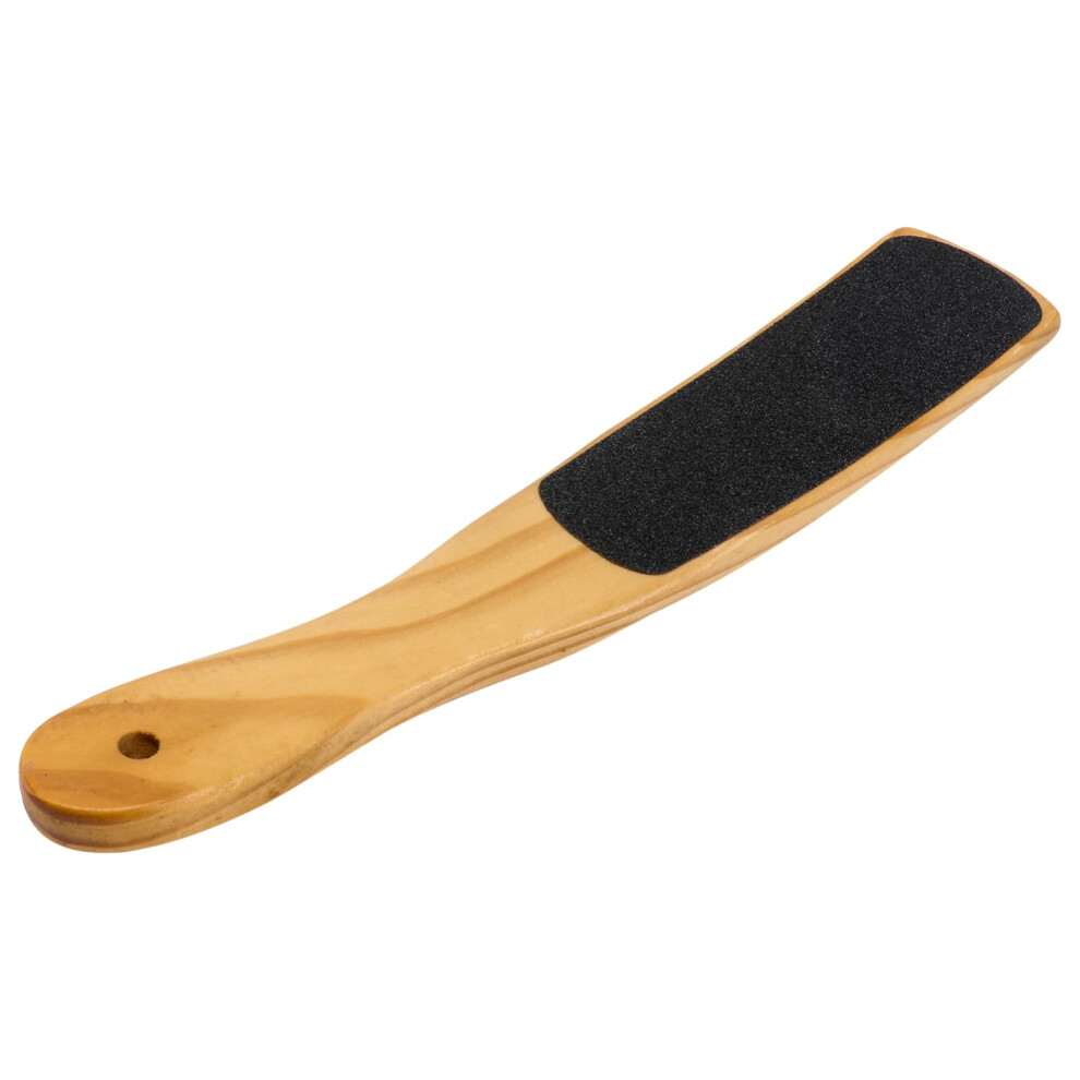 Bamboo Foot File Callus Remover Waterproof Pedicure Scrubber with Ergonomic NonSlip Handle