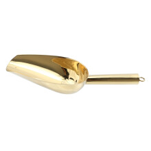 Stainless Steel Ice Scoop with Ergonomic Comfort Grip for Kitchen, Bar, Popcorn and Dry Goods