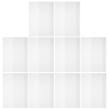 Transparent Book Protector Sleeves Durable Reusable Plastic
