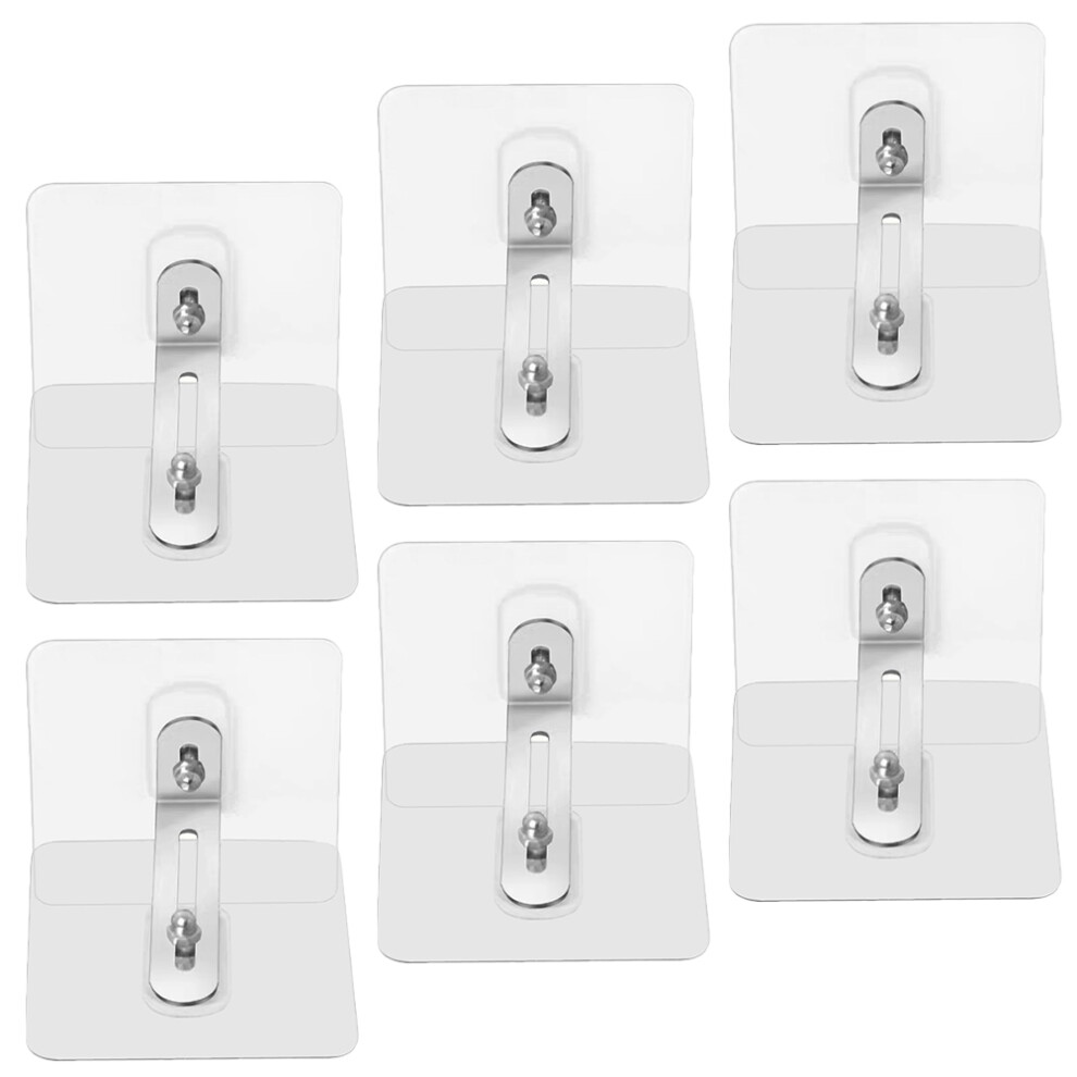 6 Pcs Anti-Tip No Drill Furniture Wall Anchors For Baby Proofing Inoomp