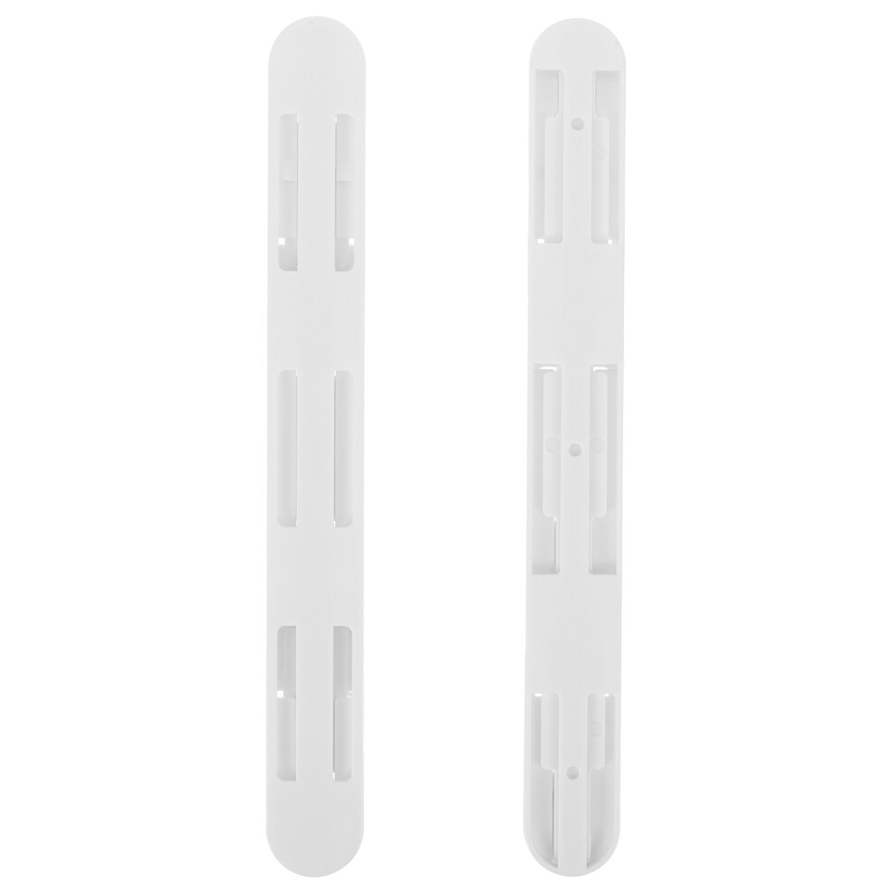2 Pcs Cabinet Rails Furniture Sliders Sliding Plastic Drawer Guides 3062267838830