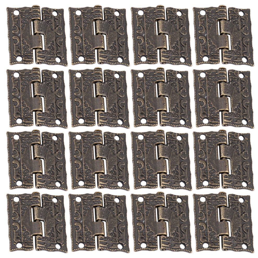 20Pcs Golden Zinc Alloy Wooden Box Hinges For Cabinets Jewelry Boxes 3123312453115
