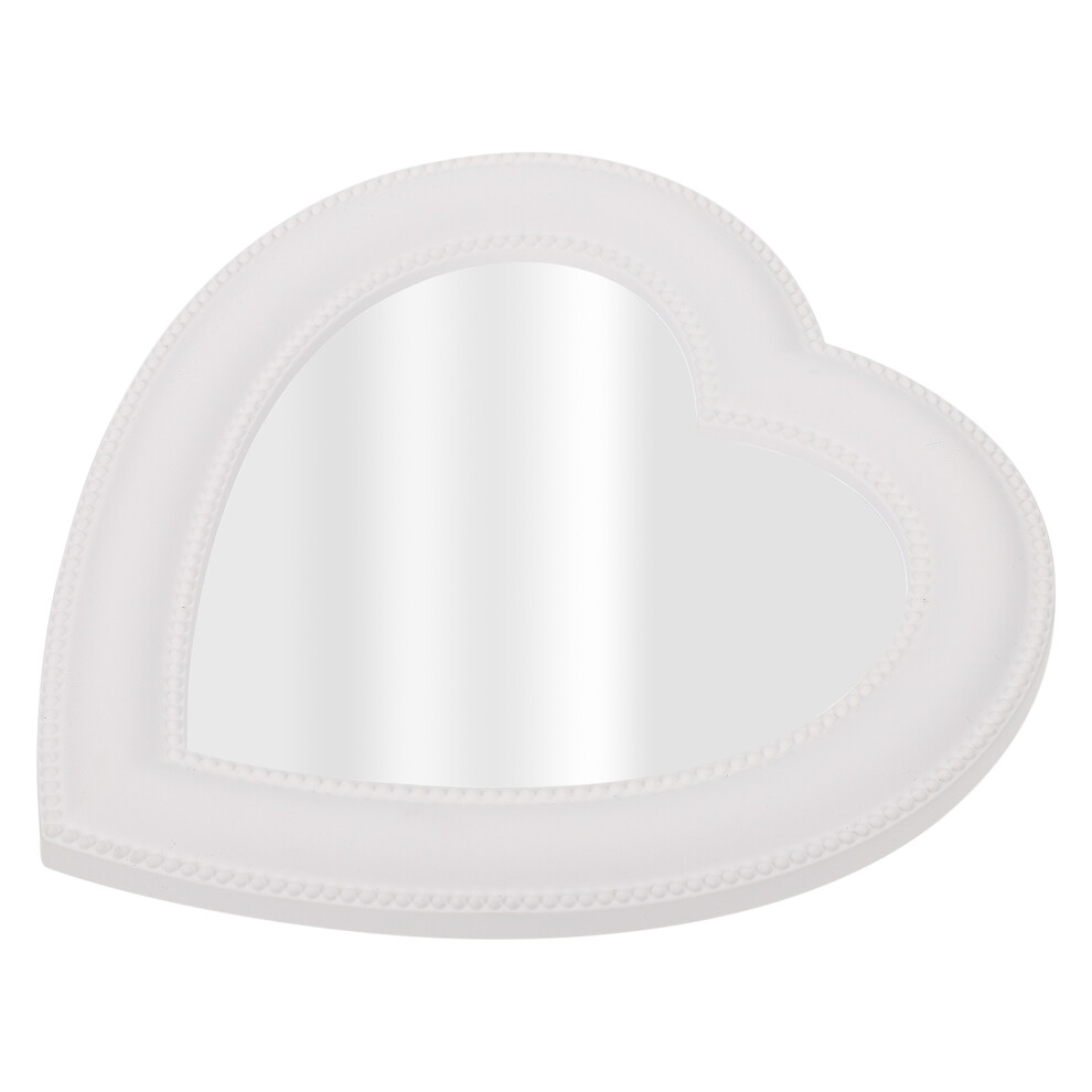Artibetter Heart Shaped Cosmetic Mirror Small Mirror Dual-Use Wall Desktop For Living Bathroom Women