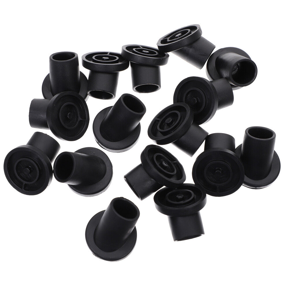 40Pcs Non-Slip Rubber Chair Leg Caps Furniture Feet Protectors Black 013609802470