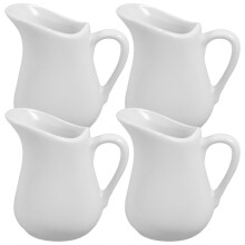 4Stk Keramik Milchgießer Weiß Ideal Für & Dips