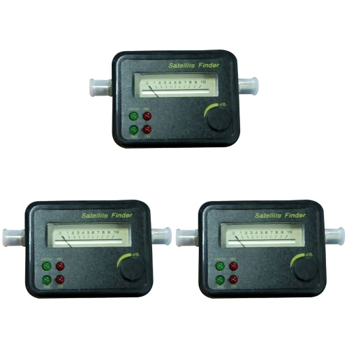 3Pcs Satellite TV Signal Meter Receiver with LCD Display and Buzzer 1