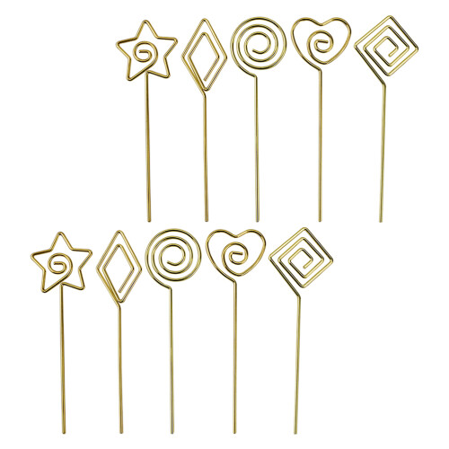 Name Tag Clips Cocktail Stick Steel 10pcs