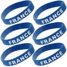 6Pièces Bracelet Silicone Pays Décoratif Pour Matches