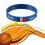 6Pièces Bracelet Silicone Pays Décoratif Pour Matches 8