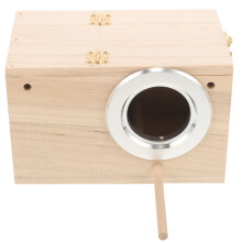 1Boîte D'oiseau Bois Clair Pour Perroquets