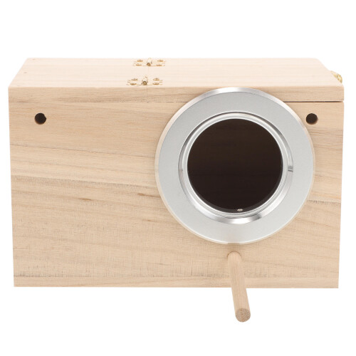 1Boîte D'oiseau Bois Clair Pour Perroquets 2