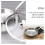 Flat Frying Pan Griddle Cooking Pan Silver 1set 7