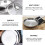 Flat Frying Pan Griddle Cooking Pan Silver 1set 8