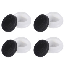 4Pcs Plastic Paint Brush Pots with Lid Black Artist Brush Washer