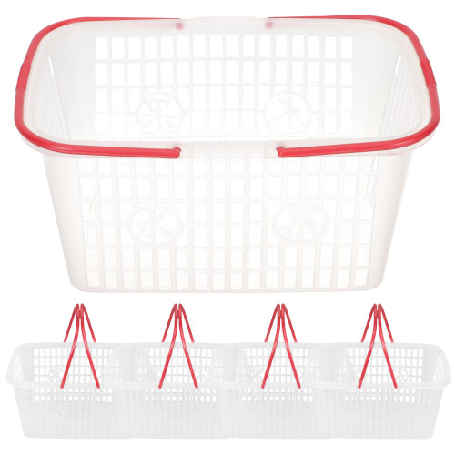 5Pcs Durable Plastic Handheld Fruits and Vegetable Storage Baskets