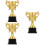 3Pcs Plastic Universal Trophy Cups Kids Reward Prize Assorted Colors 7