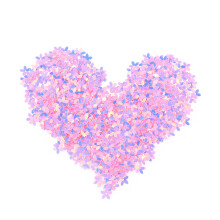 800Pcs Pink Sequin Flower DIY Clothes Patches Jewelry Accessories