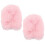 2Pcs Pink Microphone Furry Wind Shield Cover Elastic Fit for Mic 7