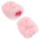 2Pcs Pink Microphone Furry Wind Shield Cover Elastic Fit for Mic 10