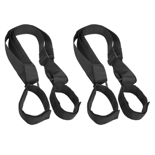 2Pcs Adjustable Outdoor Ski Harness Nylon Shoulder Carry Straps