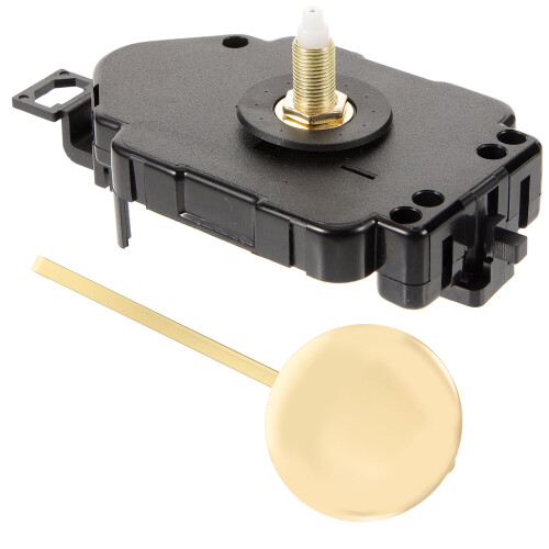 1Set Black Clock Kit Plastic Iron DIY Wall Clock Mechanism Pendulum