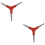 6 Pcs Hex Key Wrenches Set Red Set Y-Shaped Spanner 6