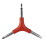 6 Pcs Hex Key Wrenches Set Red Set Y-Shaped Spanner 8