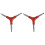 6 Pcs Hex Key Wrenches Set Red Set Y-Shaped Spanner 2