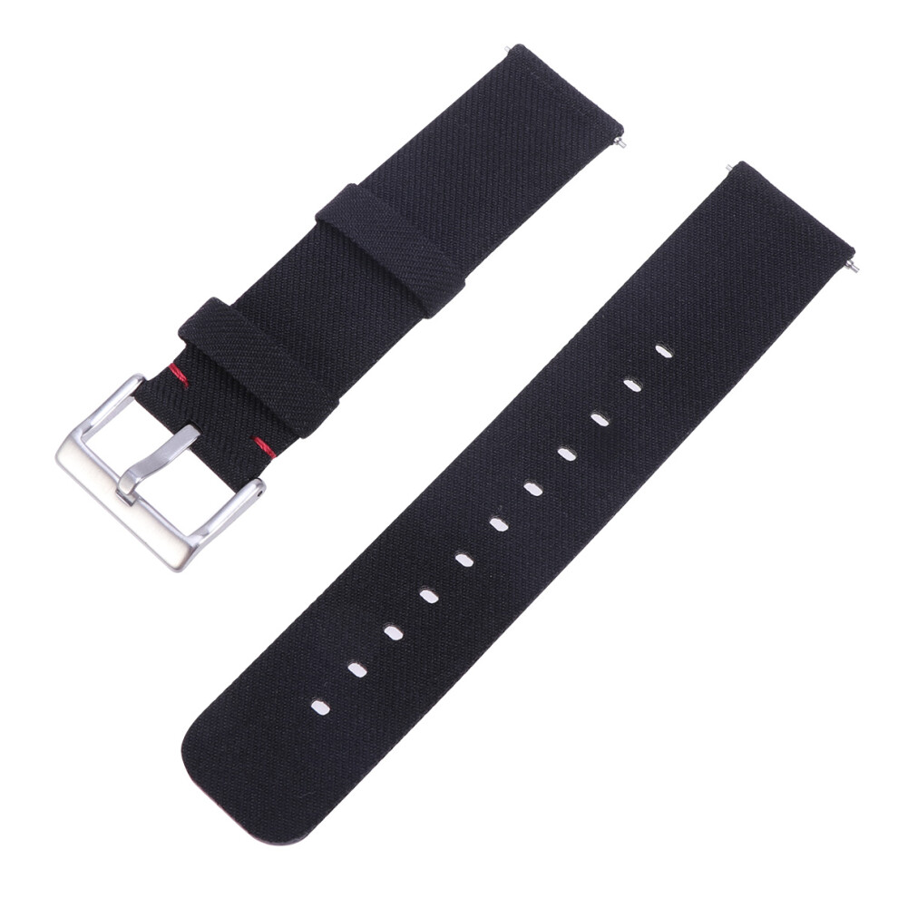 3Pcs Canvas Replacement Watch Straps Comfortable For Fitbit Black 013714271772