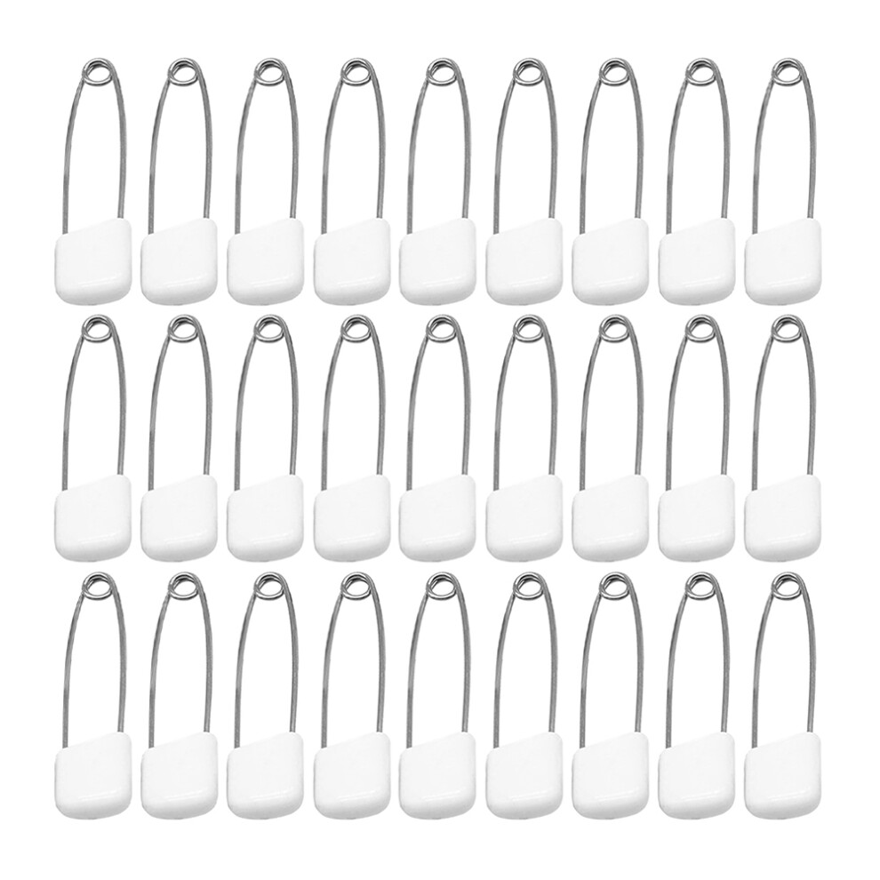 100Pcs Plastic End Steel Baby Diaper Pins Safety Pins For Newborns Ohphcall