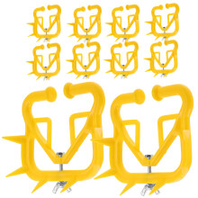 10Pcs Yellow ABS Calf Weaner Nose Clip Cattle Cow Weaning Tool Durable