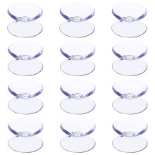 12 Pcs Suction Cups Double Sided Sucker Pads for Glass Table Tops