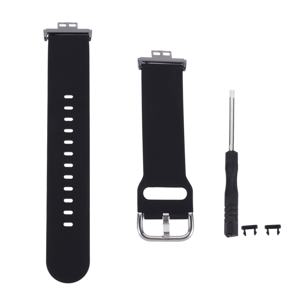 2Pcs Watch Wrist Band Premium Material Smart Fitness Watchband Black 013748003974
