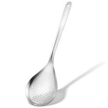 14.2 Inch Large Stainless Steel Skimmer Slotted Spoon Spider Strainer for Frying and Draining