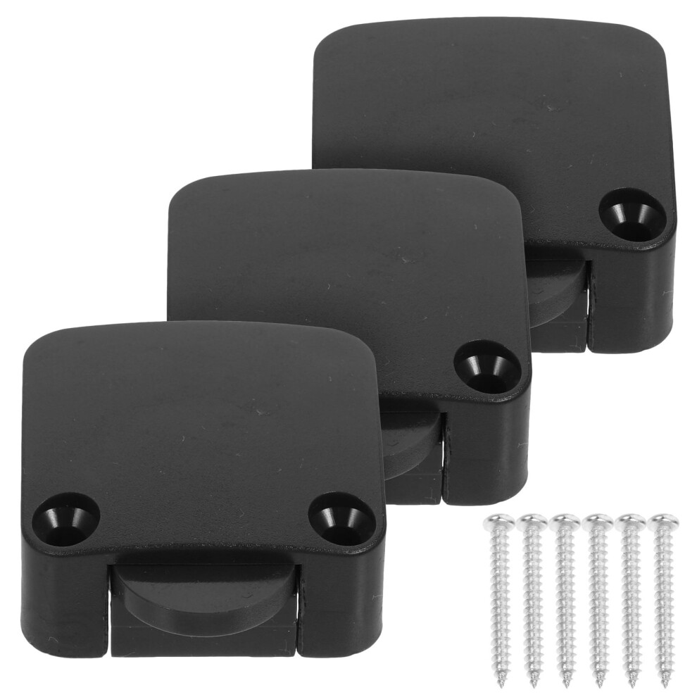 3Pcs Black Abs Door Switch For Closet Cabinet Light Automatic On Off 3171599085871