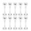 10Pcs Plastic Sign Stand White Label Holders Price Tag Display Clips 3