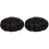 2Pcs Sparkly Black Beret for Women Comfortable Foldable Winter Hat 2