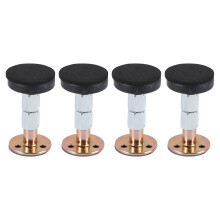 4Pcs Black Metal Anti-Sloshing Bedside Fixators Sturdy Home Supplies