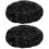 2Pcs Sparkly Black Beret for Women Comfortable Foldable Winter Hat 5