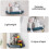 2Pcs Corner Shelf Bathroom Organizer Waterproof Plastic Storage Holder 7